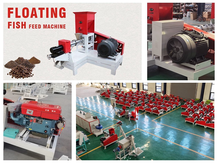 Brand new Largemouth Bass extruded feed machine in Zambia